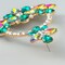 Alloy Diamond Rhinestone Floral Earrings